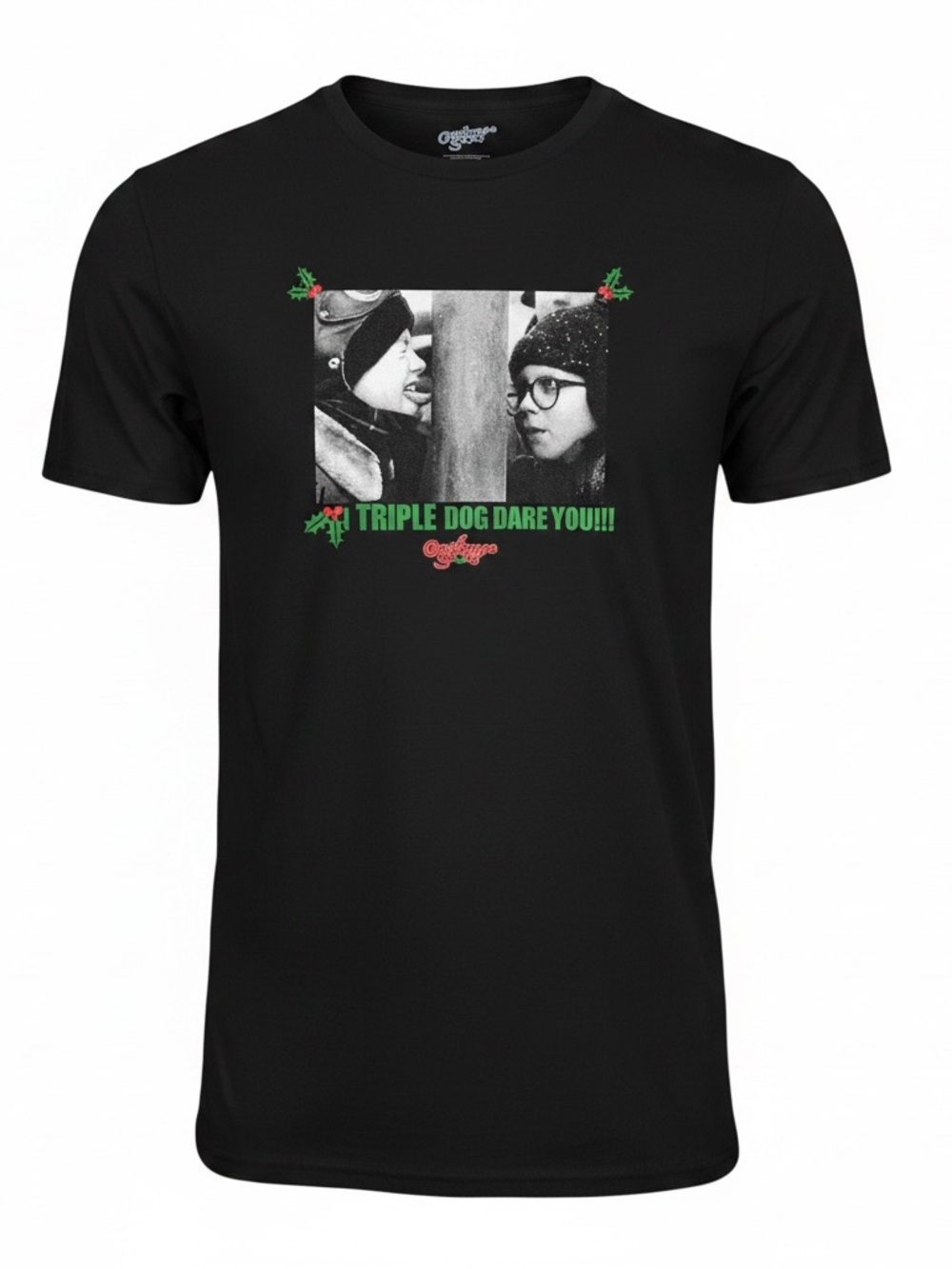 A Christmas Story Shirt Mens Medium Black I Triple Dog Dare You Flagpole Graphic